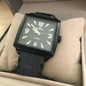 Croton Watch w/ Genuine Stingray Band